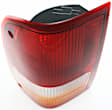 Driver Side Tail Light, without Bulb, Halogen, Amber, Clear and Red Lens, CAPA CERTIFIED