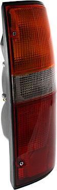 Passenger Side Tail Light, with Bulb, Halogen, Amber, Clear and Red Lens, CAPA CERTIFIED