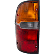 Driver Side Tail Light, with Bulb, Halogen, Amber, Clear and Red Lens, CAPA CERTIFIED