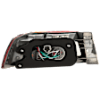 Passenger Side, Outer Tail Light, with Bulb, Halogen, Amber and Red Lens, Japan/USA (NAL Brand) Built