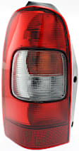 Driver Side Tail Light, with Bulb, Halogen, Amber, Clear and Red Lens, CAPA CERTIFIED