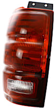 Driver Side Tail Light, without Bulb, Halogen, Clear and Red Lens, CAPA CERTIFIED