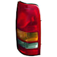 Passenger Side Tail Light, with Bulb, Halogen, Amber, Clear and Red Lens, Fleetside, CAPA CERTIFIED