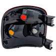 Passenger Side Tail Light, without Bulb, Halogen, Amber, Clear and Red Lens, Stepside