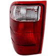 Driver Side Tail Light, without Bulb, Halogen, Clear and Red Lens