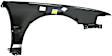 Front, Driver Side Fender, 4 Cyl., 2.2L Engine, CAPA CERTIFIED