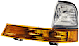Driver Side Halogen Corner Light, Without bulb(s), CAPA Certified