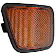 Front, Passenger Side Bumper Reflector,, CAPA Certified