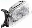 Driver Side Headlight, with Bulb, Halogen, Clear Lens, CAPA Certified