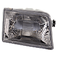 Passenger Side Headlight, with Bulb, Halogen, Clear Lens, CAPA Certified