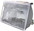 Passenger Side Headlight, with Bulb, Halogen, Clear Lens, Canada/USA Built Vehicle, CAPA CERTIFIED