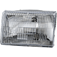 Driver Side Headlight, with Bulb, Halogen, Clear Lens, Canada/USA Built Vehicle, CAPA CERTIFIED