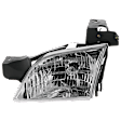 Driver Side Headlight, with Bulb, Halogen, Clear Lens, 6 Cyl., 3.4L Engine, CAPA CERTIFIED