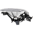 Driver Side Headlight, with Bulb, Halogen, Clear Lens, 6 Cyl., 3.4L Engine, CAPA CERTIFIED