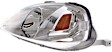 Driver Side Headlight, without Bulb, Halogen, Clear Lens, 4 Cyl., 1.6L Engine, CAPA CERTIFIED