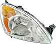 Passenger Side Headlight, without Bulb, Halogen, Clear Lens, CAPA Certified