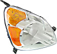 Passenger Side Headlight, without Bulb, Halogen, Clear Lens, CAPA Certified