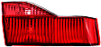 Driver Side, Inner Tail Light, without Bulb, Halogen, Clear and Red Lens, Sedan, CAPA CERTIFIED
