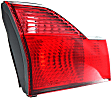 Driver Side, Inner Tail Light, without Bulb, Halogen, Clear and Red Lens, Sedan, CAPA CERTIFIED
