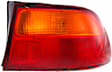 Passenger Side, Outer Tail Light, With bulb(s), Halogen, Amber and Red Lens