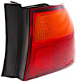 Passenger Side, Outer Tail Light, With bulb(s), Halogen, Amber and Red Lens