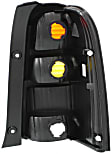 Driver Side Tail Light, without Bulb, Halogen, Amber, Clear and Red Lens, CAPA CERTIFIED