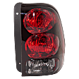 Passenger Side Tail Light, with Bulb, Halogen, Clear and Red Lens, CAPA CERTIFIED