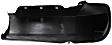 Rear, Passenger Side Bumper End, Gloss Black Plastic