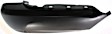 Rear, Passenger Side Bumper End, Gloss Black Plastic