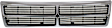 Grille Assembly, Chrome Shell with Painted Black Insert