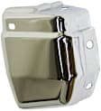 Front, Passenger Side Bumper End, Chrome, Chrome, With Top Pad Holes