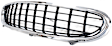 Grille Assembly, Chrome Shell with Painted Black Insert