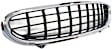 Grille Assembly, Chrome Shell with Painted Black Insert