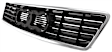Grille Assembly, Chrome Shell with Painted Black Insert