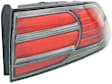 Passenger Side Tail Light, without Bulb, Halogen, Red Lens, Type-S Model, CAPA CERTIFIED