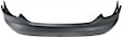 Rear Primed Bumper Cover, Sedan, Without Parking Aid Sensor Holes