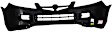 Front Primed Bumper Cover, 6 Cyl., 3.5L Engine, With Skid Plate Holes, CAPA Certified