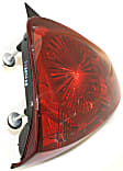 Passenger Side Tail Light, Without bulb(s), Halogen, Red Lens