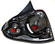 Passenger Side Tail Light, Without bulb(s), Halogen, Red Lens