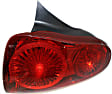 Passenger Side Tail Light, Without bulb(s), Halogen, Red Lens