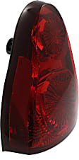 Driver Side Tail Light, Without bulb(s), Halogen, Red Lens