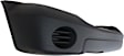 Front Textured Bumper Cover, Without Molding Holes, Without Fog Light Holes, Without Parking Aid Sensor Holes, CAPA CERTIFIED