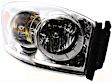 Passenger Side Headlight, with Bulb, Halogen, Clear Lens, CAPA Certified