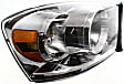 Passenger Side Headlight, with Bulb, Halogen, Clear Lens, CAPA Certified