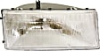 Passenger Side Headlight, without Bulb, Halogen, Clear Lens