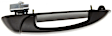 Rear, Passenger Side Black Exterior Door Handle, Without Key Hole, Sport Utility