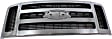 Grille, Chrome Shell with Textured Gray Insert, XLT Model