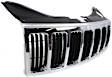 Grille Assembly, Chrome Shell With Black Insert CAPA CERTIFIED