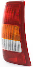Driver Side Tail Light, with Bulb, Halogen, Amber, Clear and Red Lens, CAPA CERTIFIED