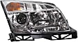 Passenger Side Headlight, with Bulb, Halogen, Clear Lens, CAPA Certified